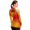 A+R Tactics Logo Womens Rashguard, Retro Flame