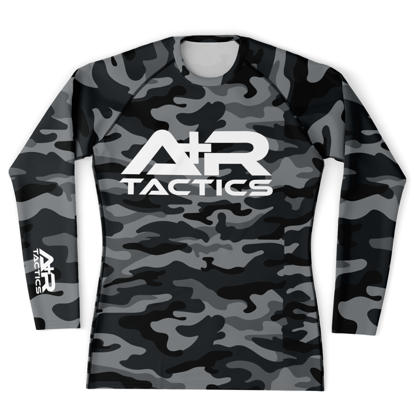 A+R Tactics Logo Mens Rashguard, Black Multicam