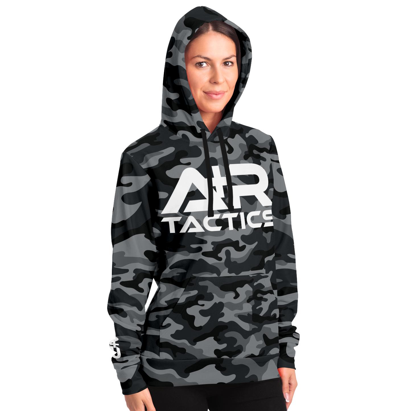 A+R Tactics Logo Hoodie, Black Multicam