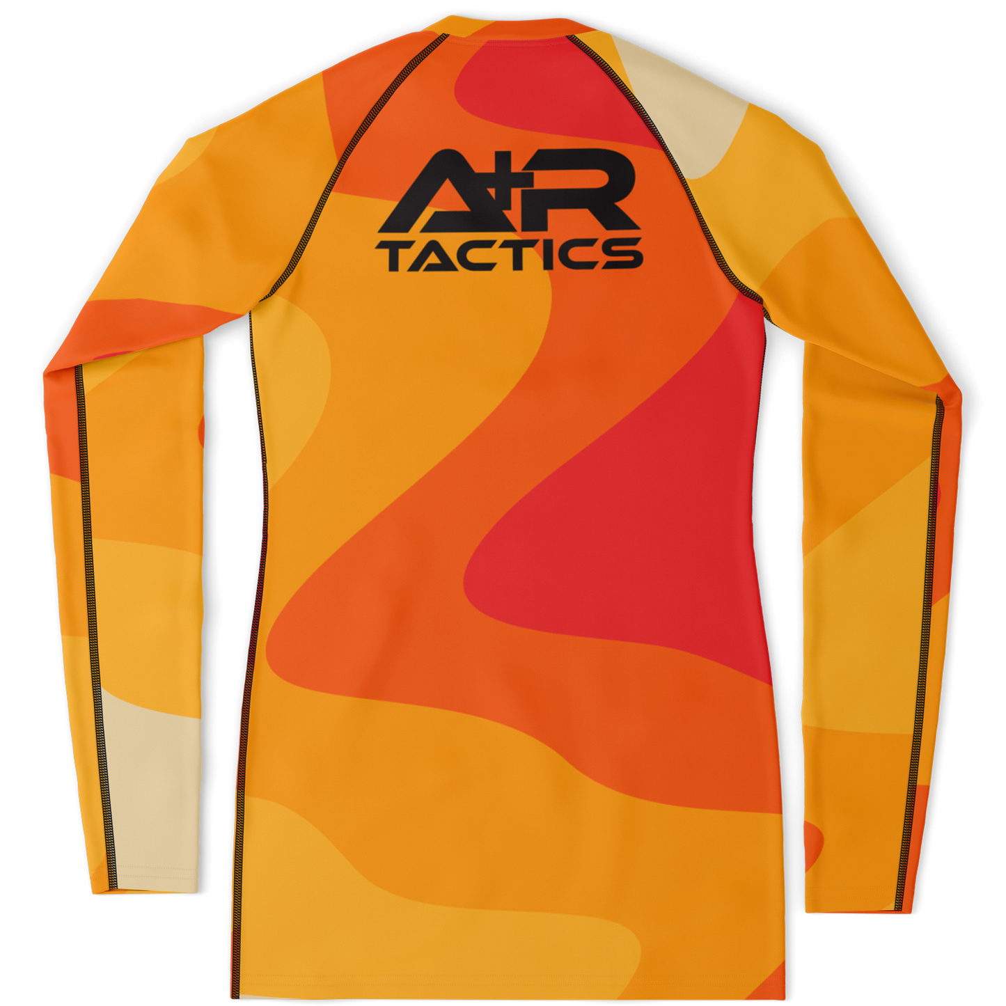 A+R Tactics Logo Womens Rashguard, Retro Flame